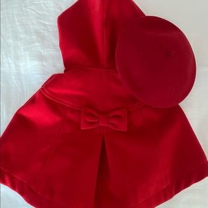 Red Cape with matching Beret